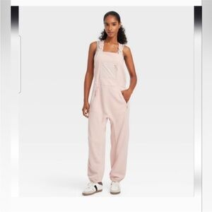 Women’s JoyLab Cream Fleece Overalls